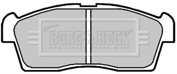 BORG & BECK stabdžių trinkelių rinkinys, diskinis stabdys BBP2009